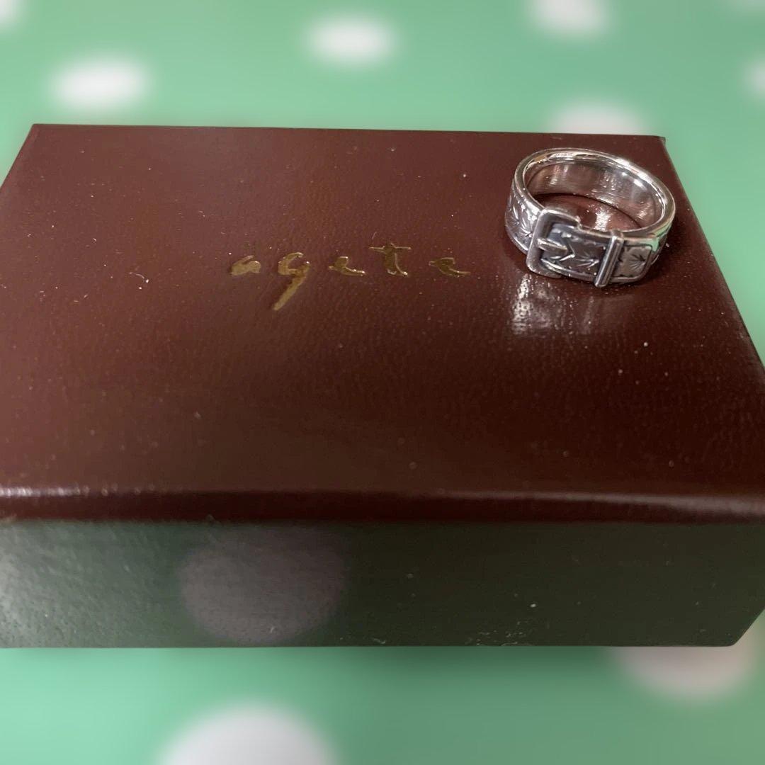 agete シルバー　ピンキーリング