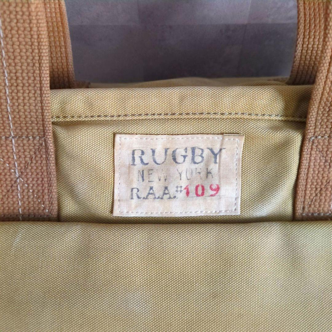 RUGBY RALPH LAUREN♦キャンバス トートバッグ カーキ ベージュ