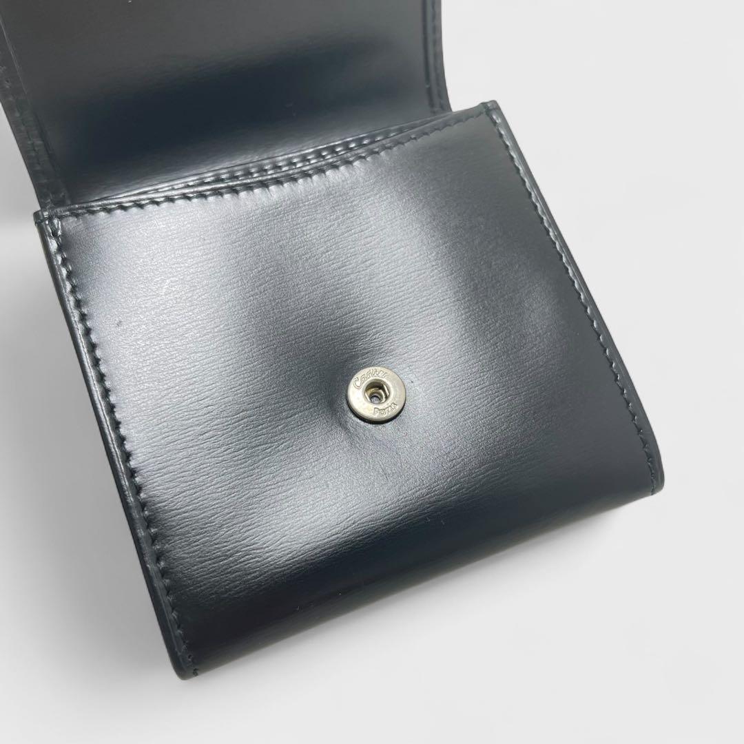 極美品✨Cartier カルティエ パンテール 小銭入れ 黒 本革 メンズ 財布