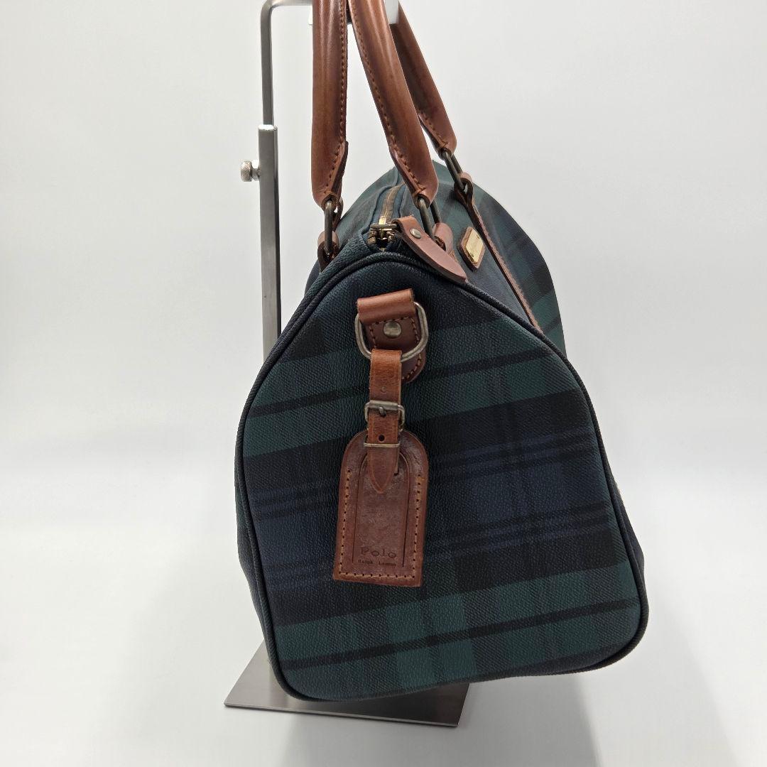 【極美品】ポロラルフローレン チェック ボストンバッグ 旅行 ビンテージ ラスト