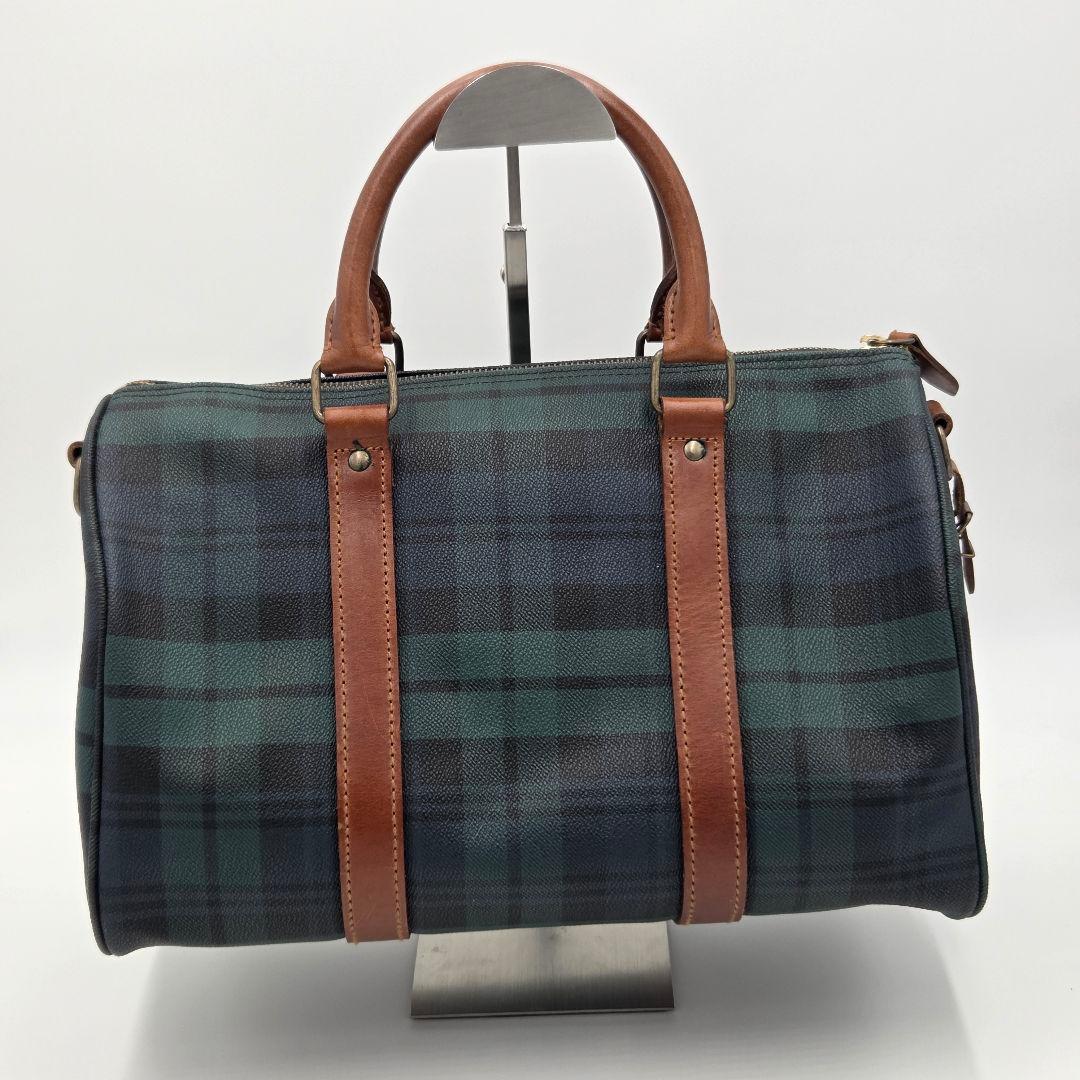【極美品】ポロラルフローレン チェック ボストンバッグ 旅行 ビンテージ ラスト