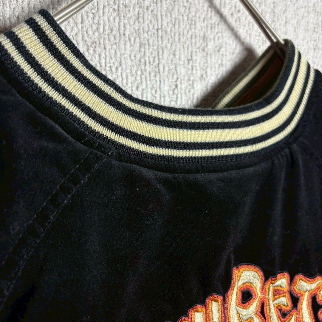 【ベロア　リバーシブル】爆烈爛漫娘　スカジャン　希少　バイカラー　希少カラー　M