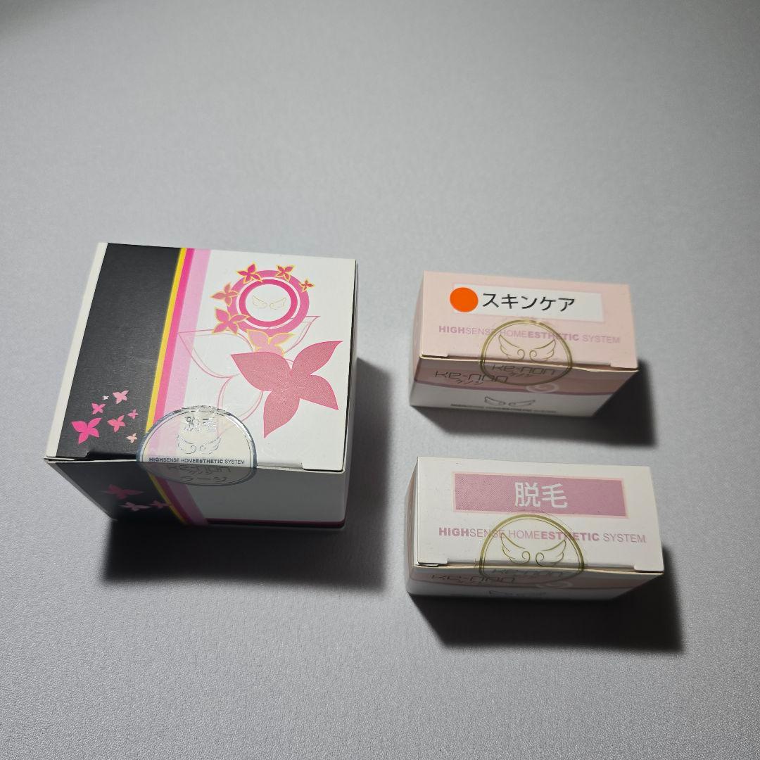 ケノン KE-NON 脱毛器 NIPL-2080 未使用カートリッジ3種付