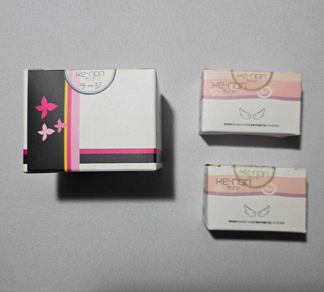 ケノン KE-NON 脱毛器 NIPL-2080 未使用カートリッジ3種付
