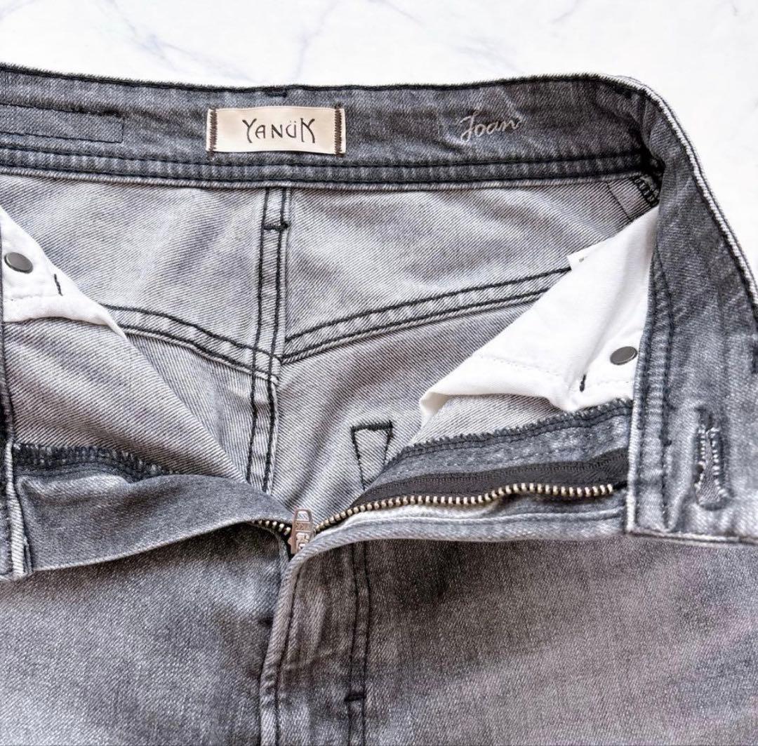 【美品】YANUK ヤヌーク ルーズストレート JOAN ジョーン 22