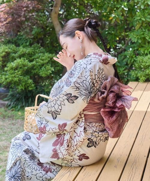 hinari × utatane浴衣セット 牡丹　Size S