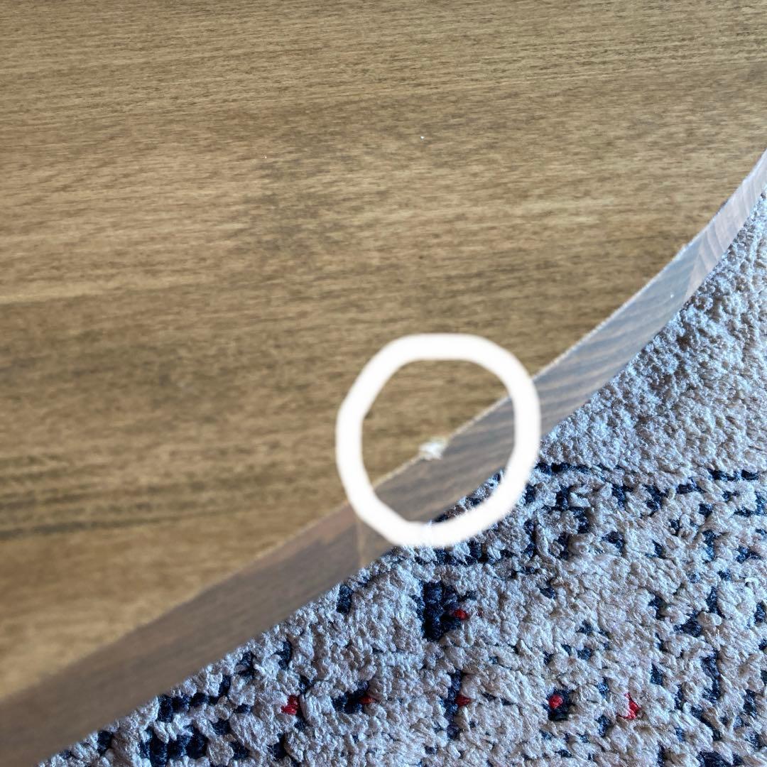 DOD DoD テキーラウッドプレートC ワンポール　テーブル　お座敷スタイル