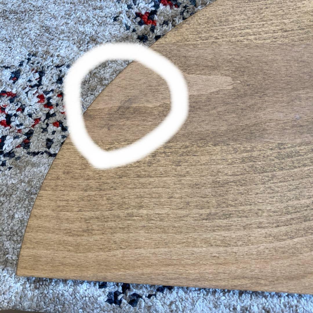 DOD DoD テキーラウッドプレートC ワンポール　テーブル　お座敷スタイル