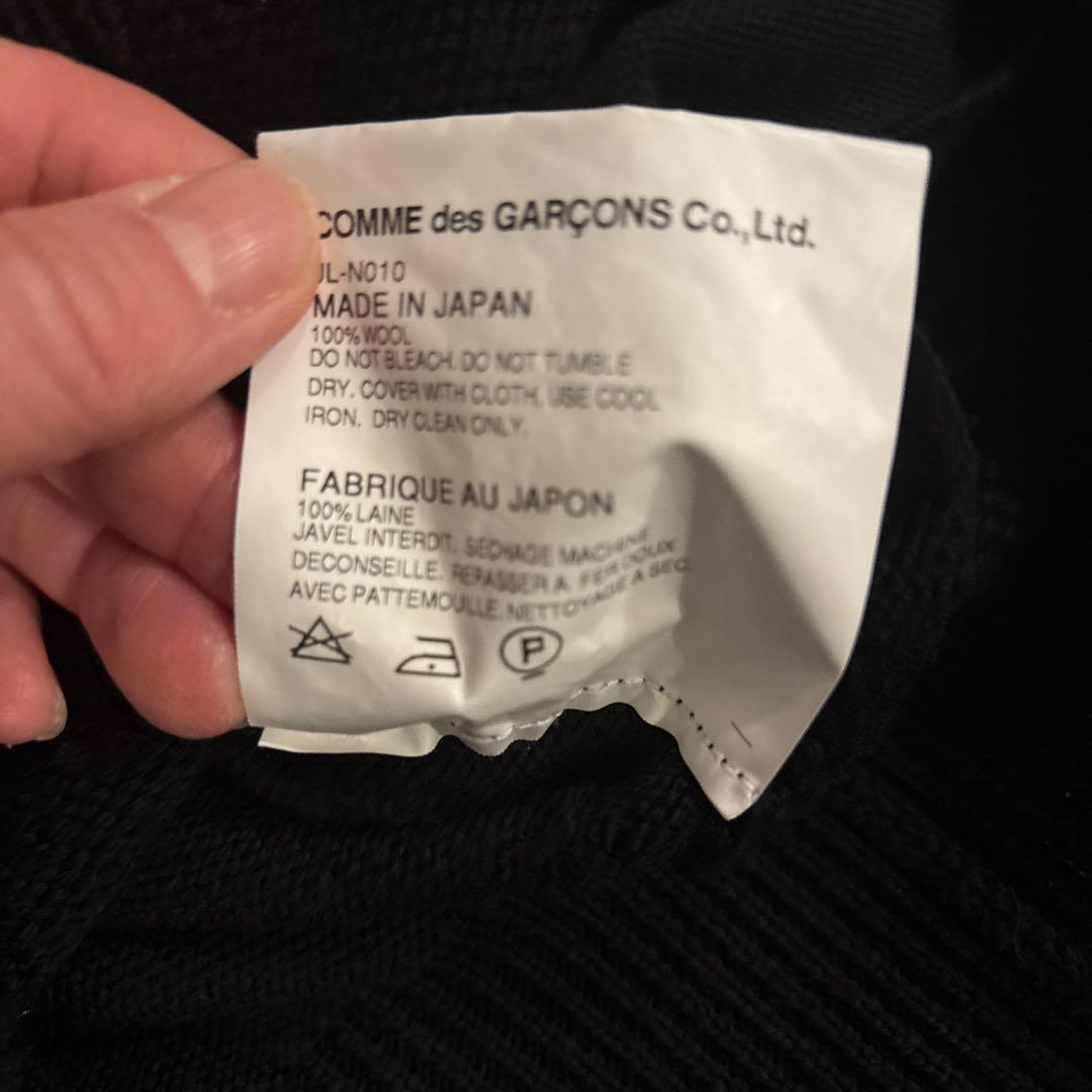ジュンヤワタナベ　コムデギャルソン黒のハイネックニット