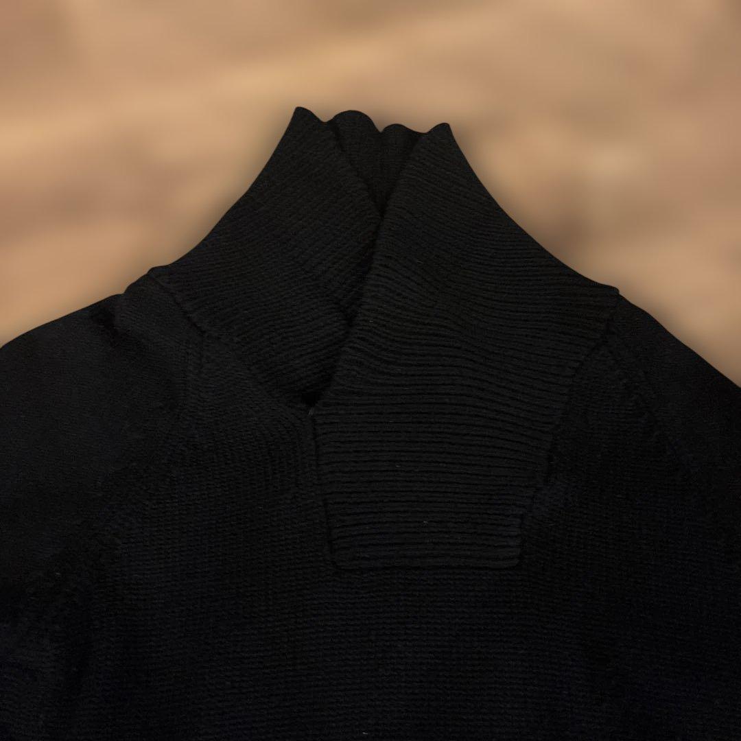 ジュンヤワタナベ　コムデギャルソン黒のハイネックニット