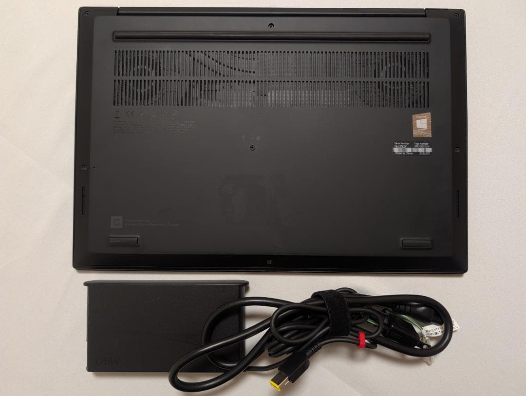 Windowsノート本体 ThinkPad P1 Gen3 i7/32G/1T/15.6/4K/GPU