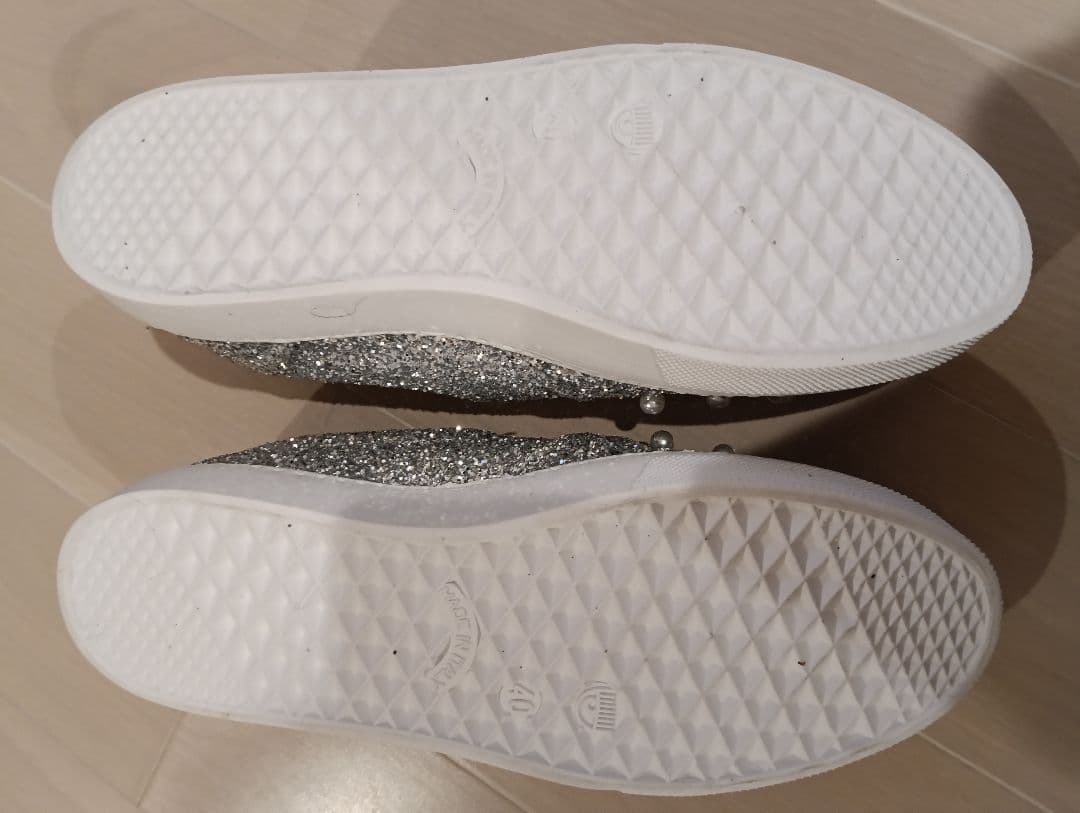 未使用ChiaraFerragniCandiesEmbellishedスリッポン