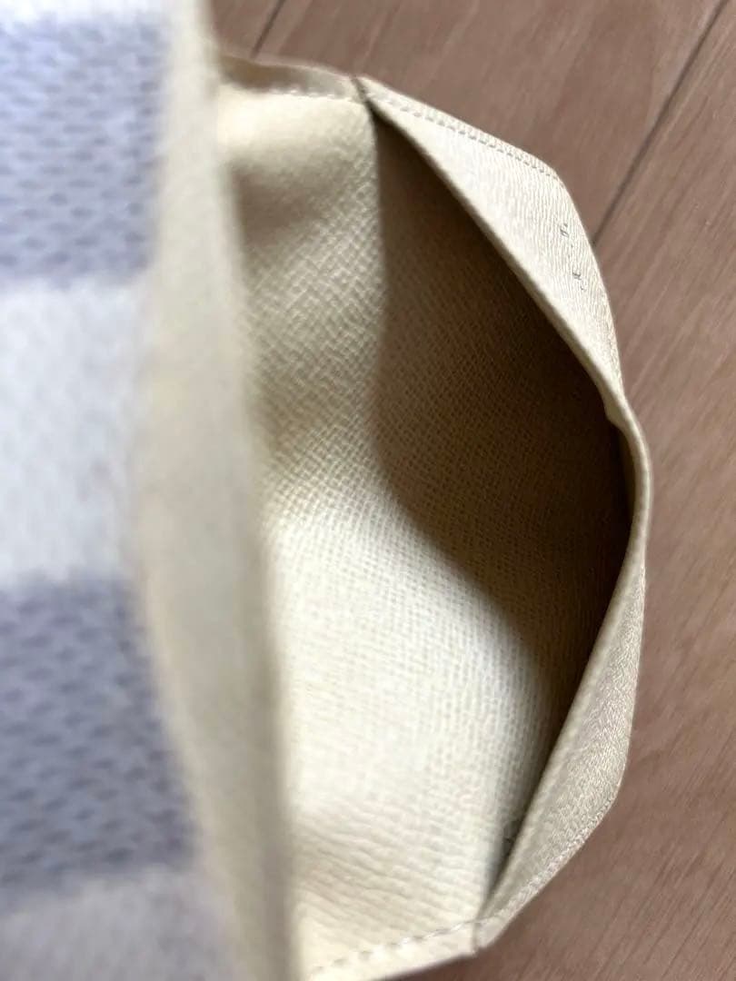 【美品】ルイヴィトン ダミエ・アズール　カードケース 名刺入れ イニシャル入り