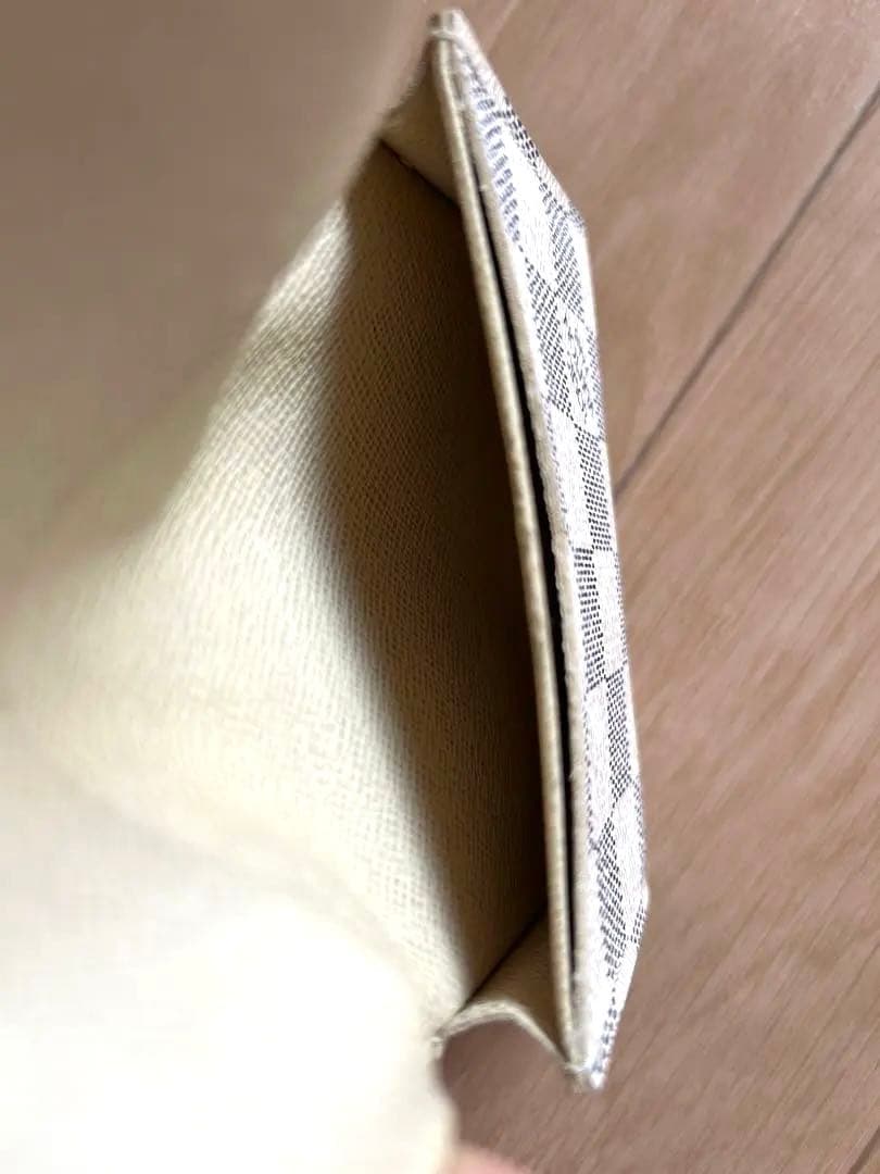 【美品】ルイヴィトン ダミエ・アズール　カードケース 名刺入れ イニシャル入り