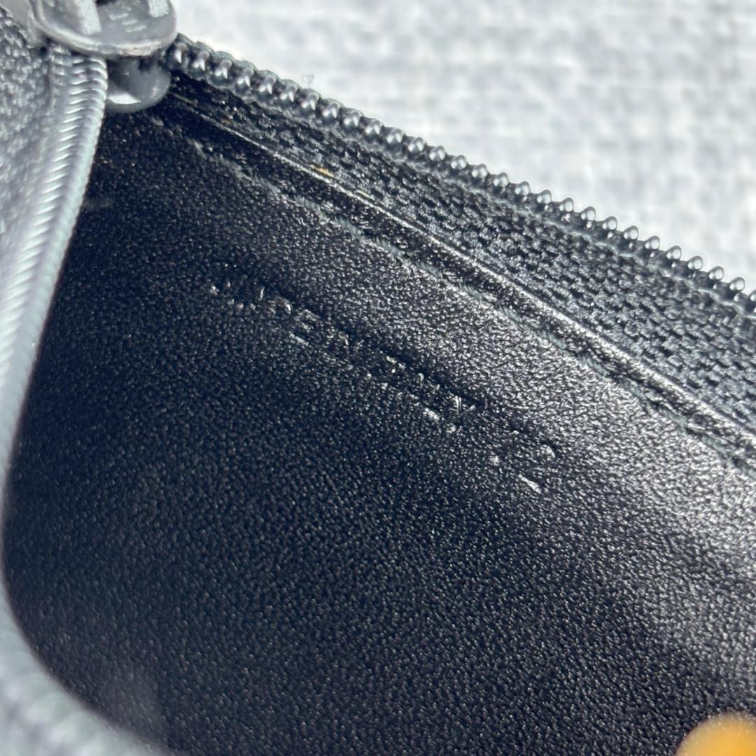 未使用ダンヒル★チェーン付き小銭入れ カーフレザー 本革 黒 箱＆袋 イタリア製