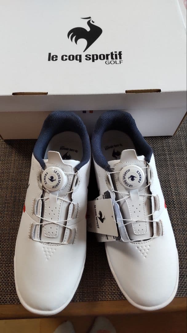 【未使用】フランス製 ゴルフシューズ ホワイト