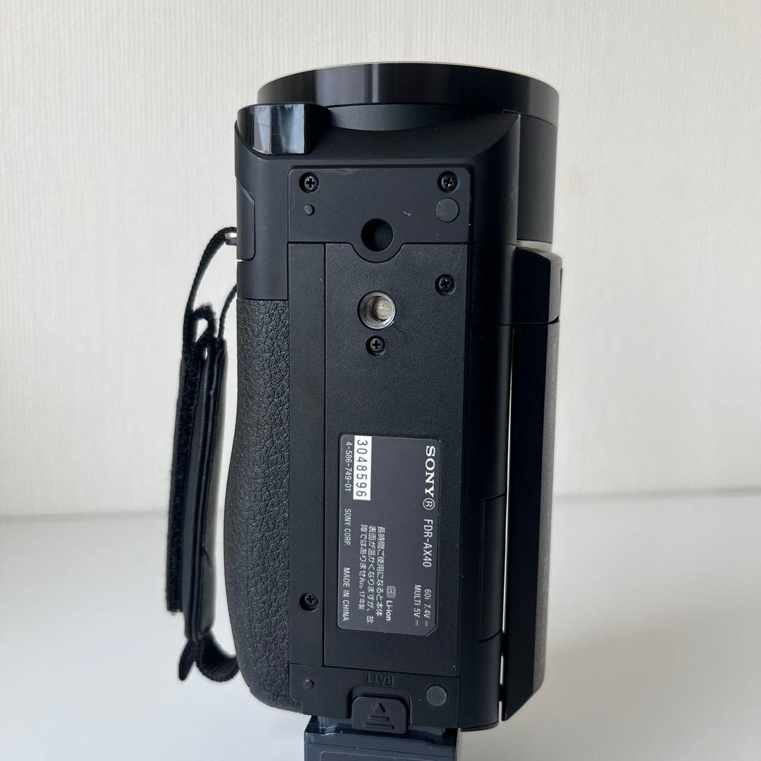 完動品SONY FDR-AX40 4K ビデオカメラ 本体