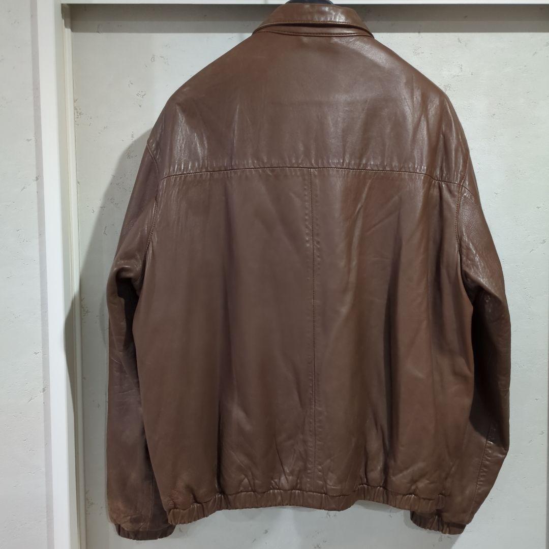 90s ラルフローレン ポニーなし レザーJKT ポルトガル製