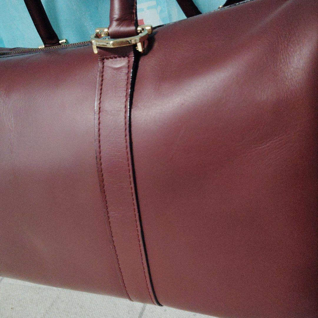 Cartier カルティエ ボストンバッグ ボルドー