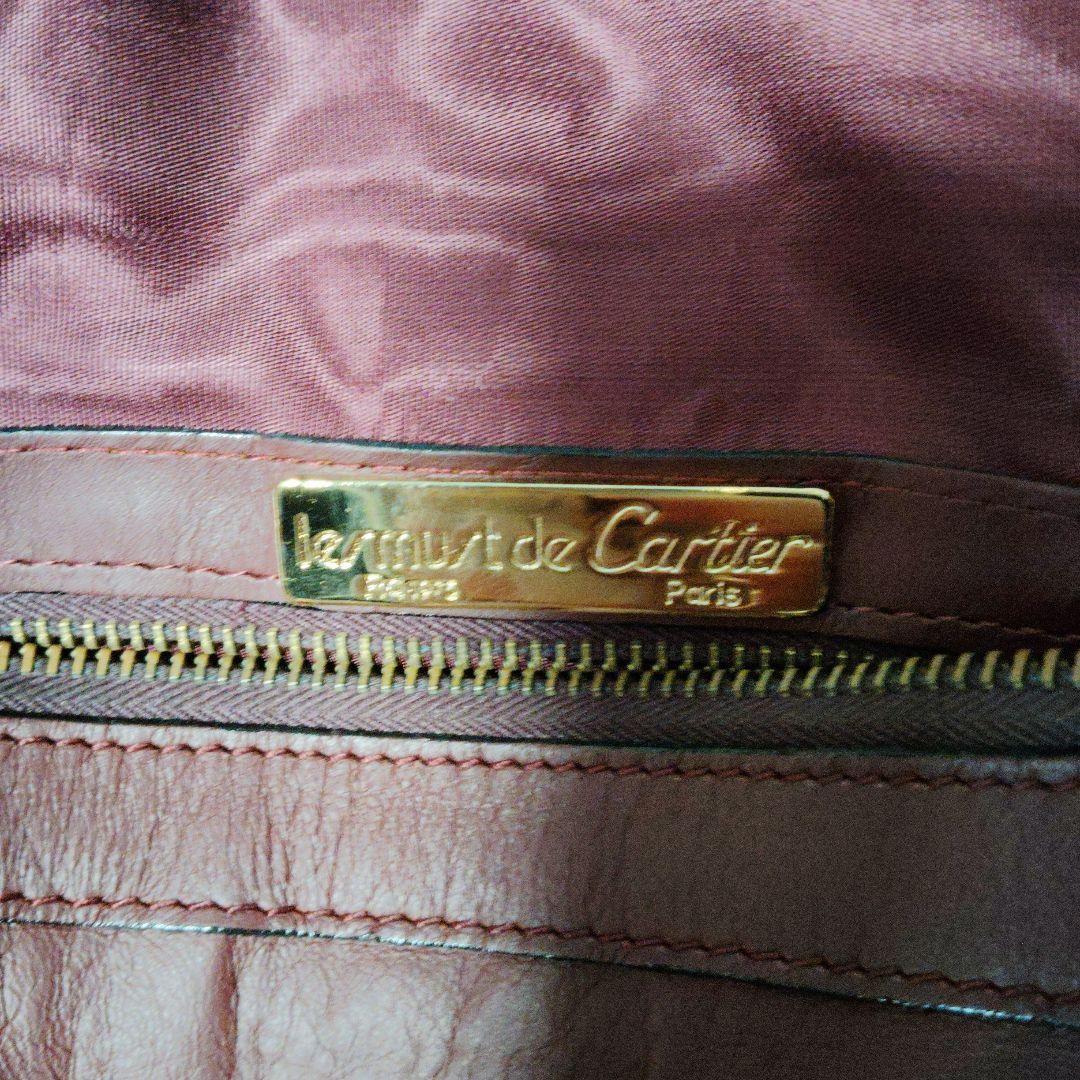 Cartier カルティエ ボストンバッグ ボルドー