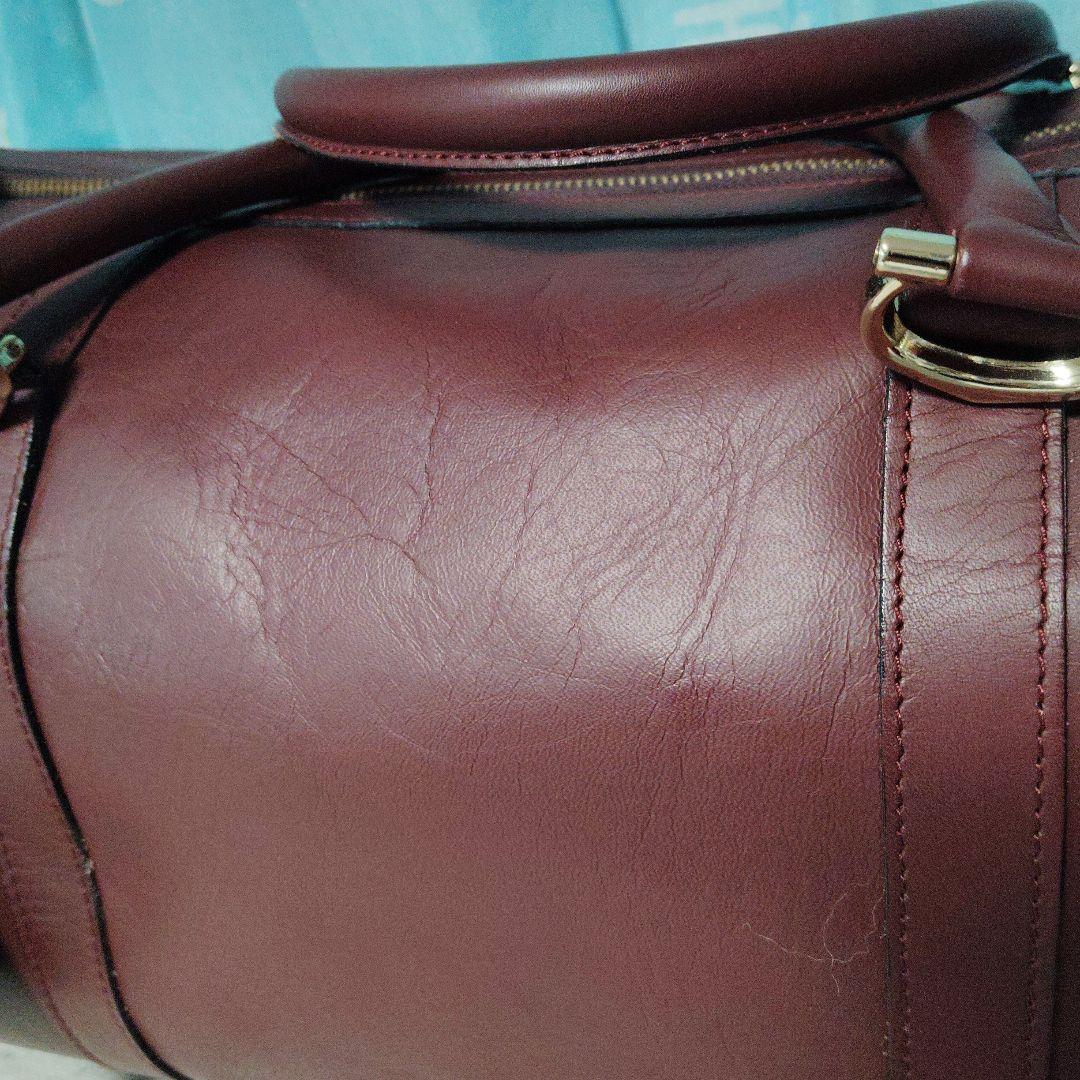 Cartier カルティエ ボストンバッグ ボルドー