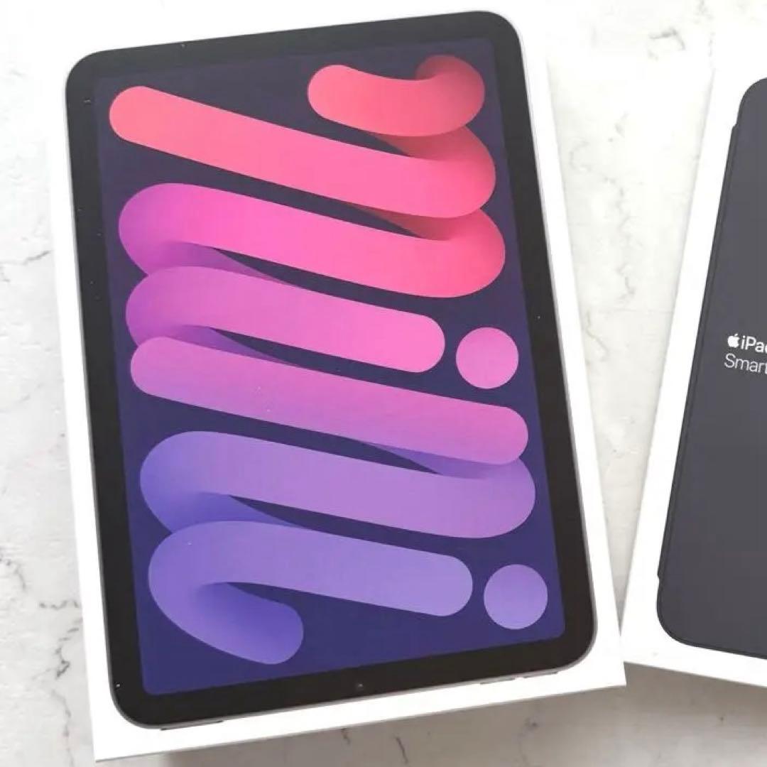 Apple iPad mini 7 128G パープル 第7世代 純正ケース