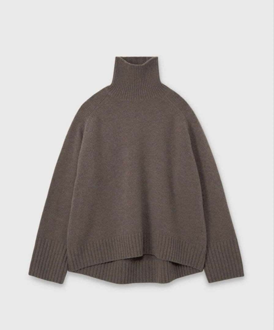 anuans HAMILTONウールカシミヤタートルネックプルオーバー　ブラウン