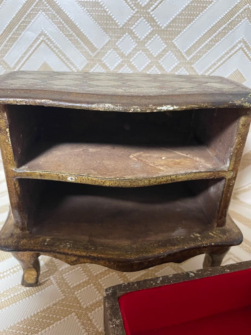 フランスアンティーク風　小物入れ　小引き出し　ブロカント