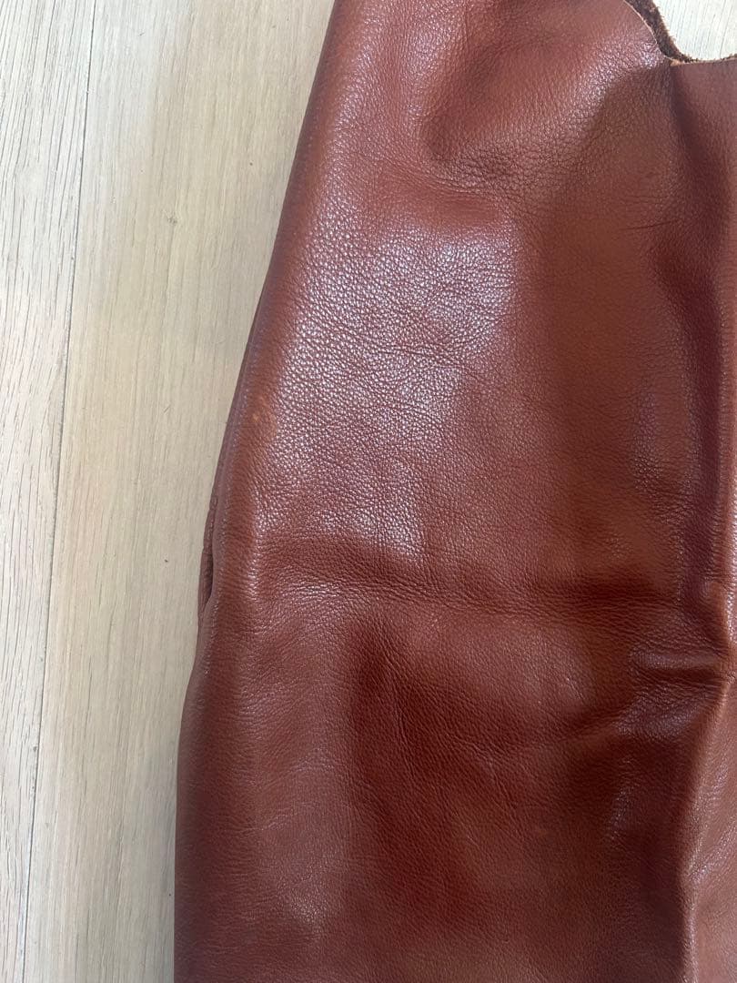 値下！BAGGU オールレザー　ブラウン　エコバッグ