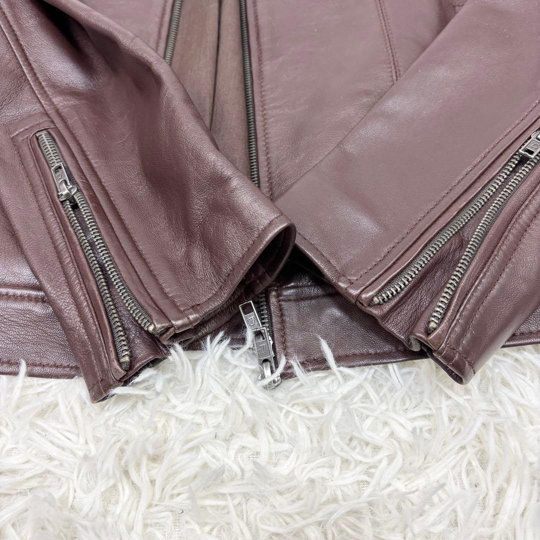 未使用級！リューグーレザーズ ラムレザー シングルライダースジャケット M