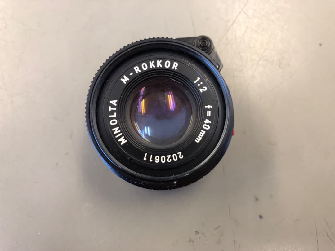 MINOLTA M-ROKKOR 40mm f/2 レンズ