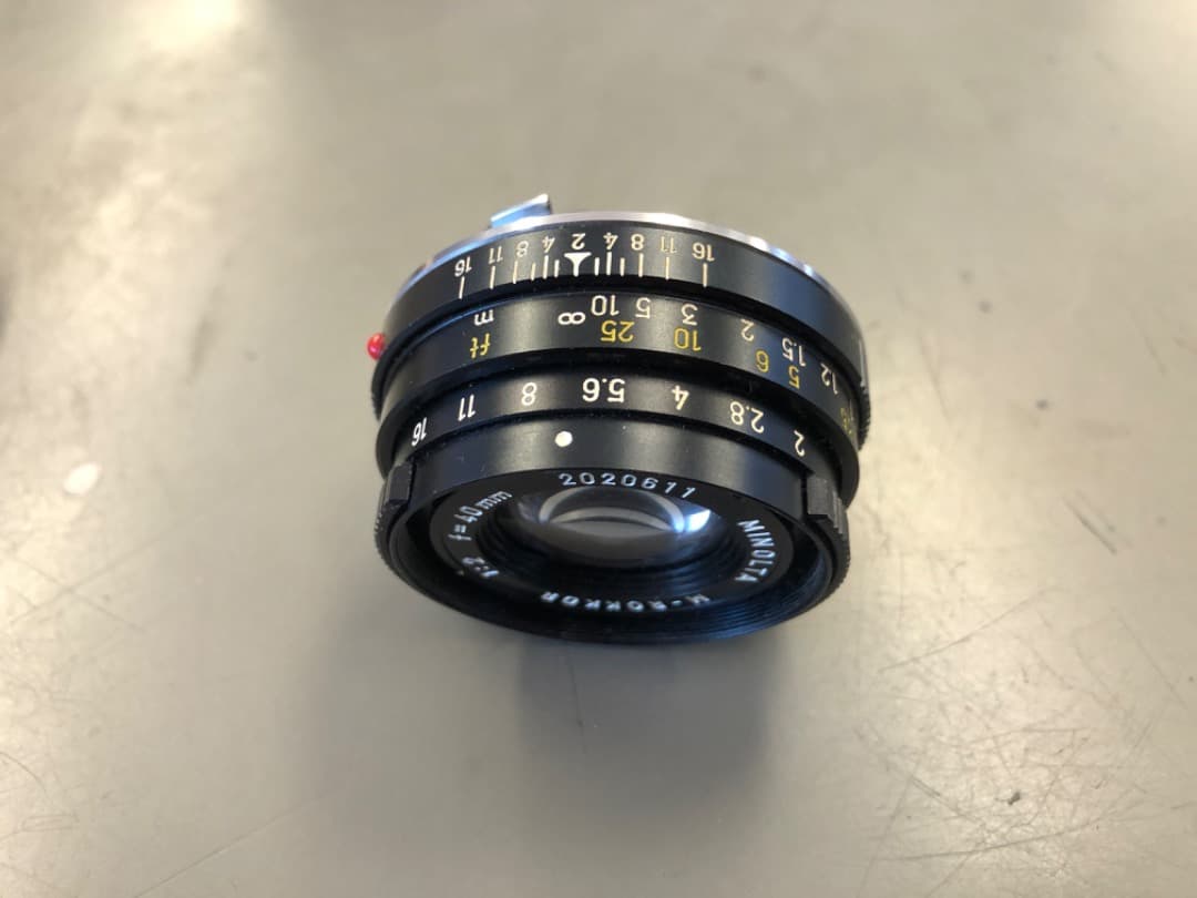 MINOLTA M-ROKKOR 40mm f/2 レンズ