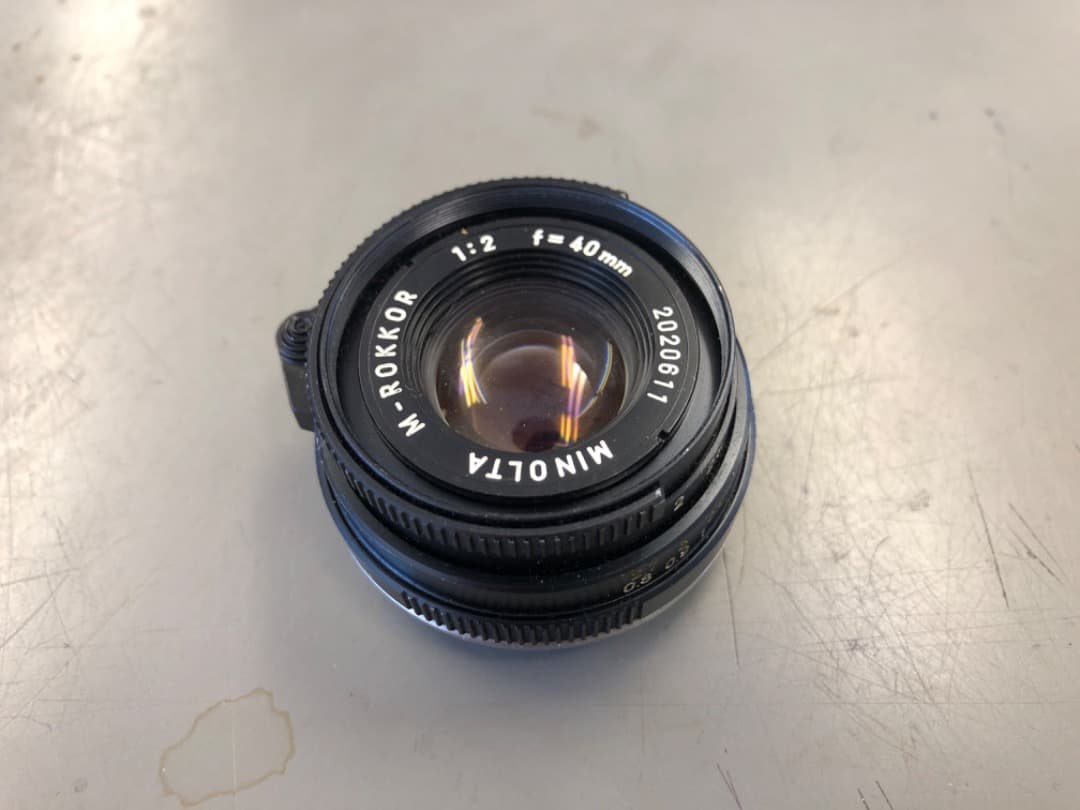 MINOLTA M-ROKKOR 40mm f/2 レンズ