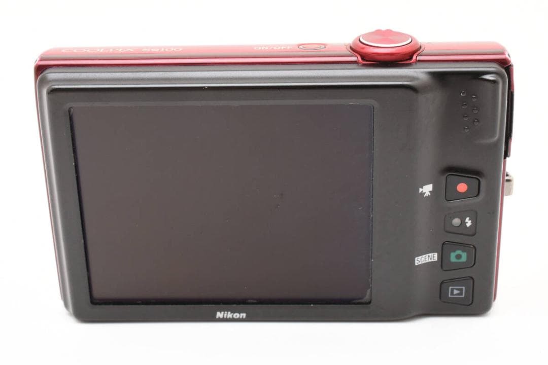 【ジャンク・動作品】Nikon COOLPIX S6100 スーパーレッド
