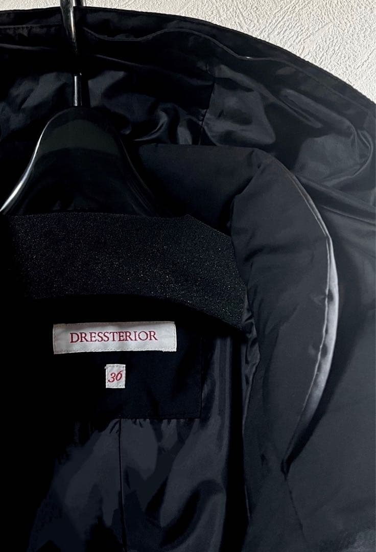 DRESSTERIOR ホワイトグースダウンコート ファー外し可 ドレステリア