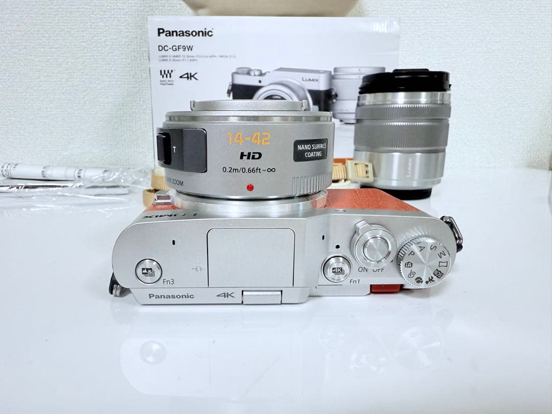 Panasonic LUMIX GF9W オレンジ オプションレンズ2個
