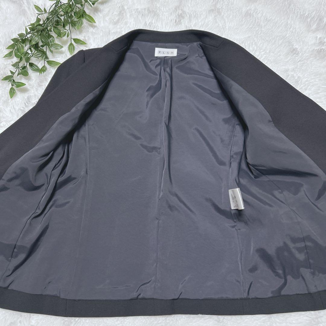 【極美品】PLST セット　ウォームリザーブ ノーカラージャケット ワイドパンツ