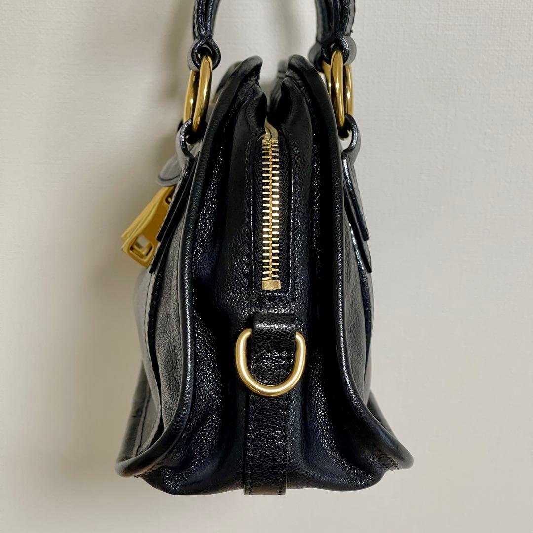 MARC JACOBS 本革2WAYハンドバッグ 黒 美品