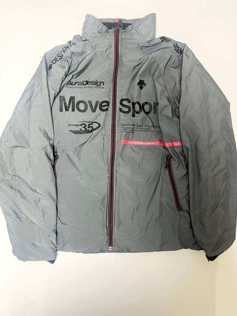 【美品‼️】デサント ムーブスポーツ 裏起毛 セットアップ 上下　防寒　O グレー