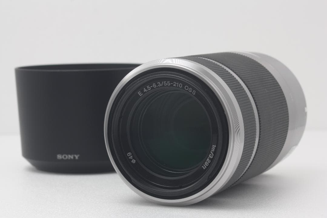 SONY E 4.5-6.3/55-210 OSS レンズフード付き #289f