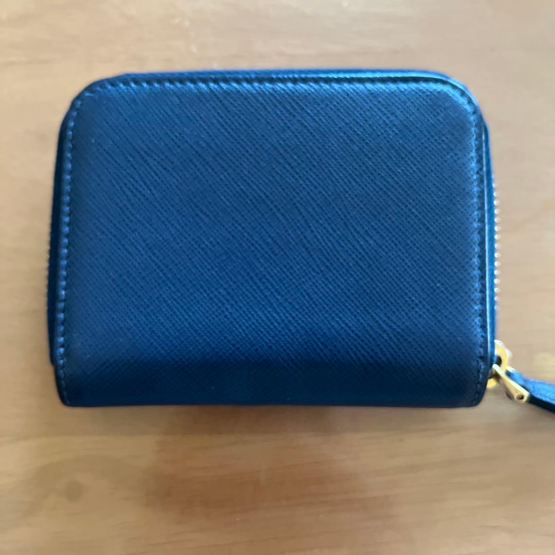 最終値下げ プラダ PRADA  サフィアーノ トライアングル ブルー