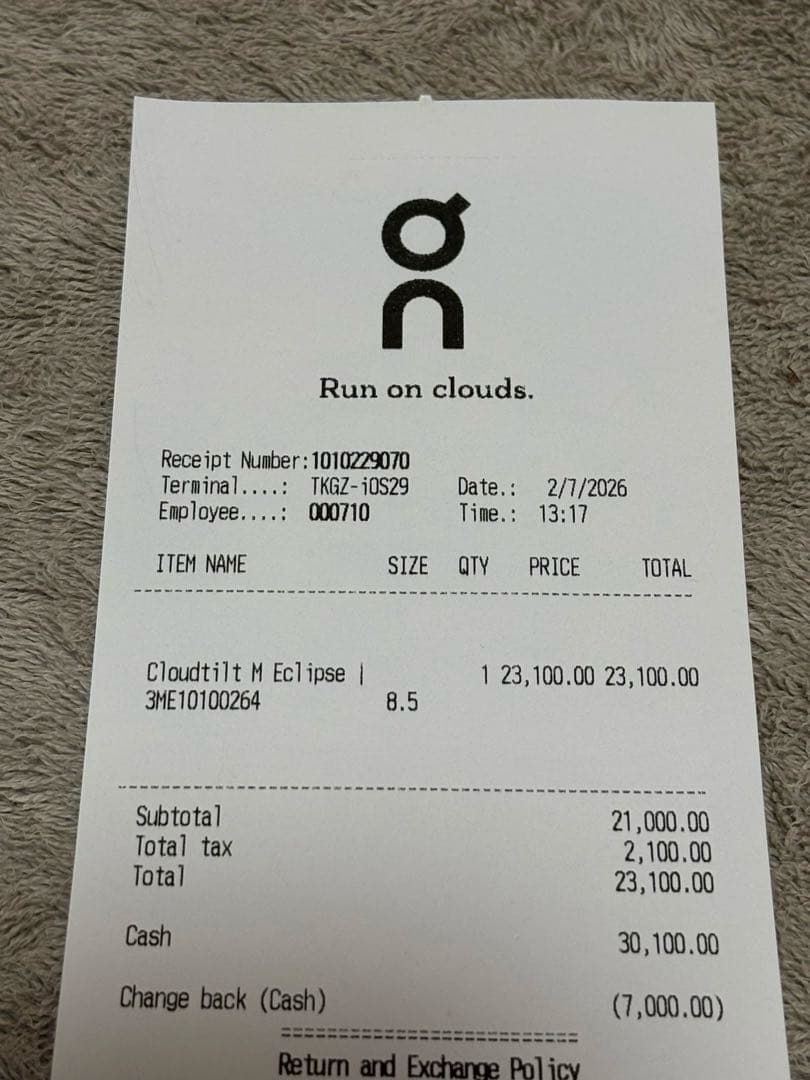 【試着のみ】ON Cloud Tilt ブラック メンズ 26.5（8.5）