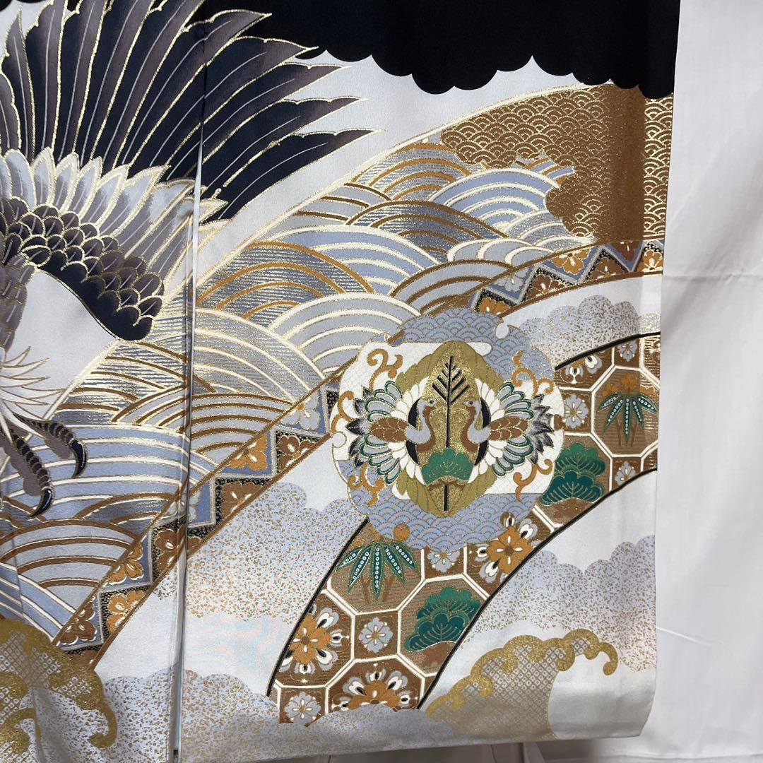 ろ*ん様 1-K お宮参り 七五三　着物、長襦袢　男の子　正絹 祝い着