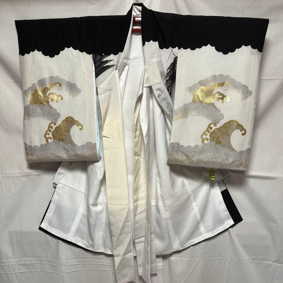 ろ*ん様 1-K お宮参り 七五三　着物、長襦袢　男の子　正絹 祝い着