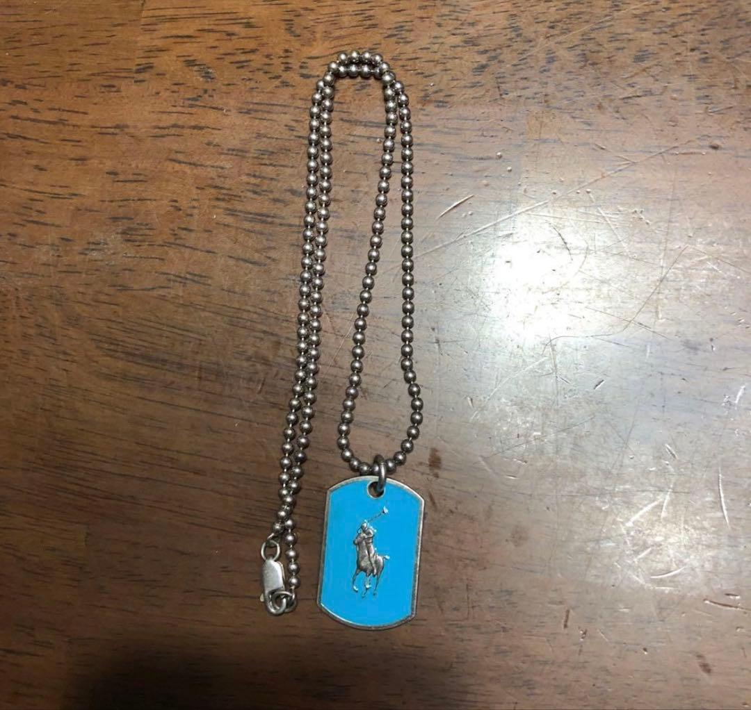 ラルフローレン　シルバー925　銀製　ドッグタグ　ネックレス