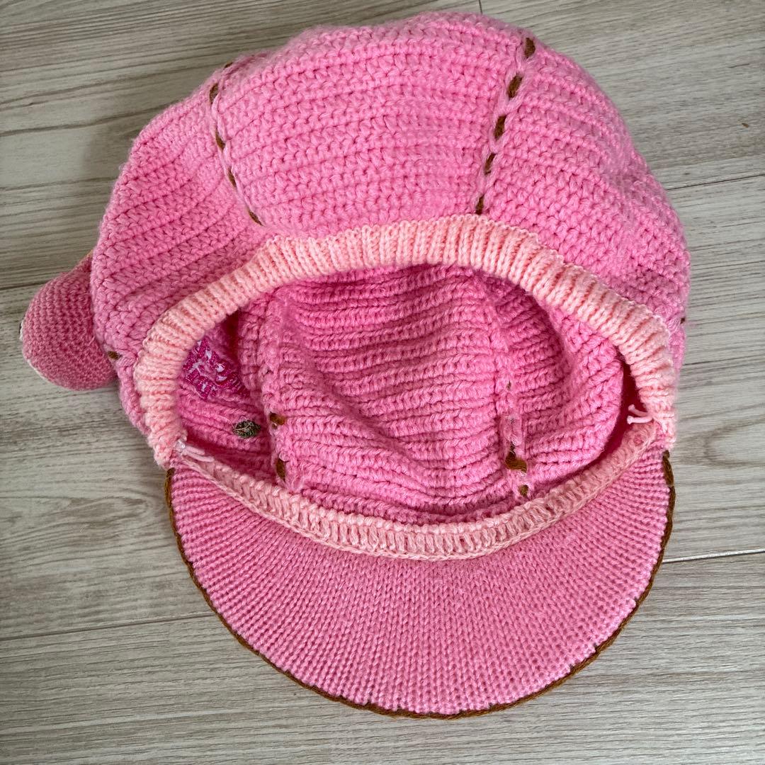 【希少】メゾピアノ　ニット　キャスケット帽子　どんぐり　みみぽぽちゃん