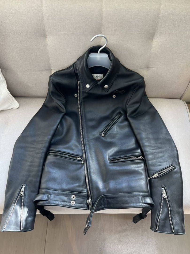 【松本潤着用】ルイスレザー　サイクロン441　タイトフィット　サイズ＝32 牛革