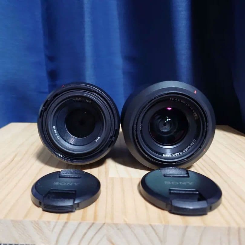 SONY SEL50F18F & SEL2870 レンズセット