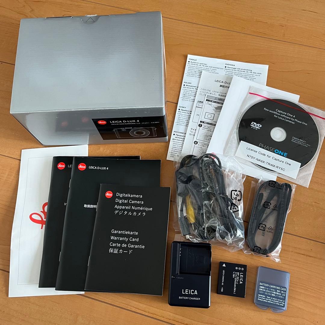 美品 Leica D-LUX4 ライカ デジタルカメラ レザーケース付