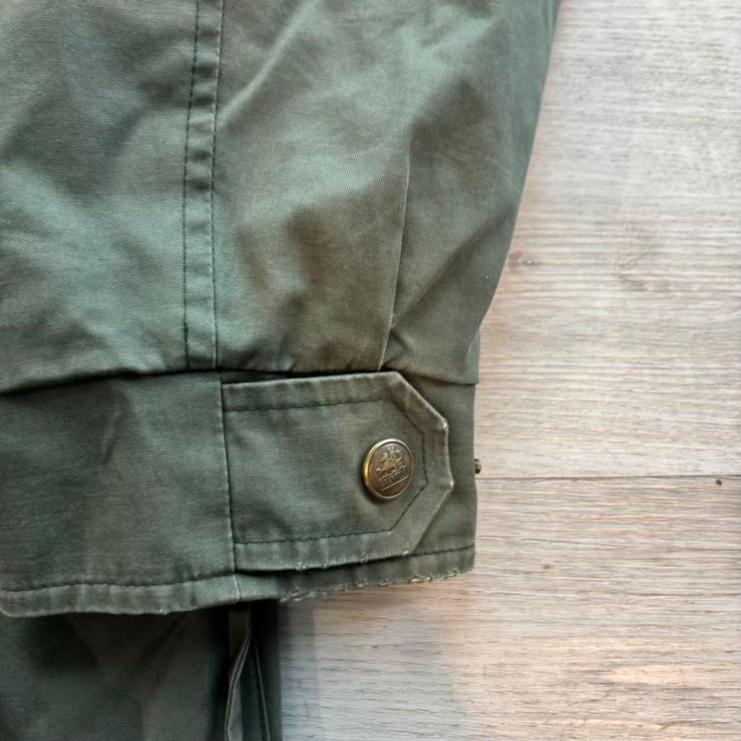 Grenfell 英国製 コーデュロイ襟 チェック裏地 40相当#465